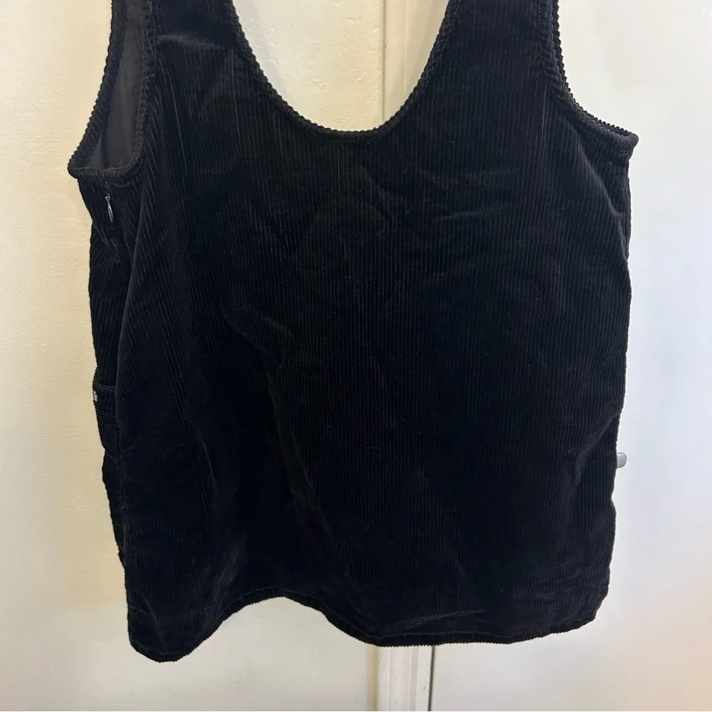 Free People Devoted To You Corduroy Overall Dress in Black Size 4